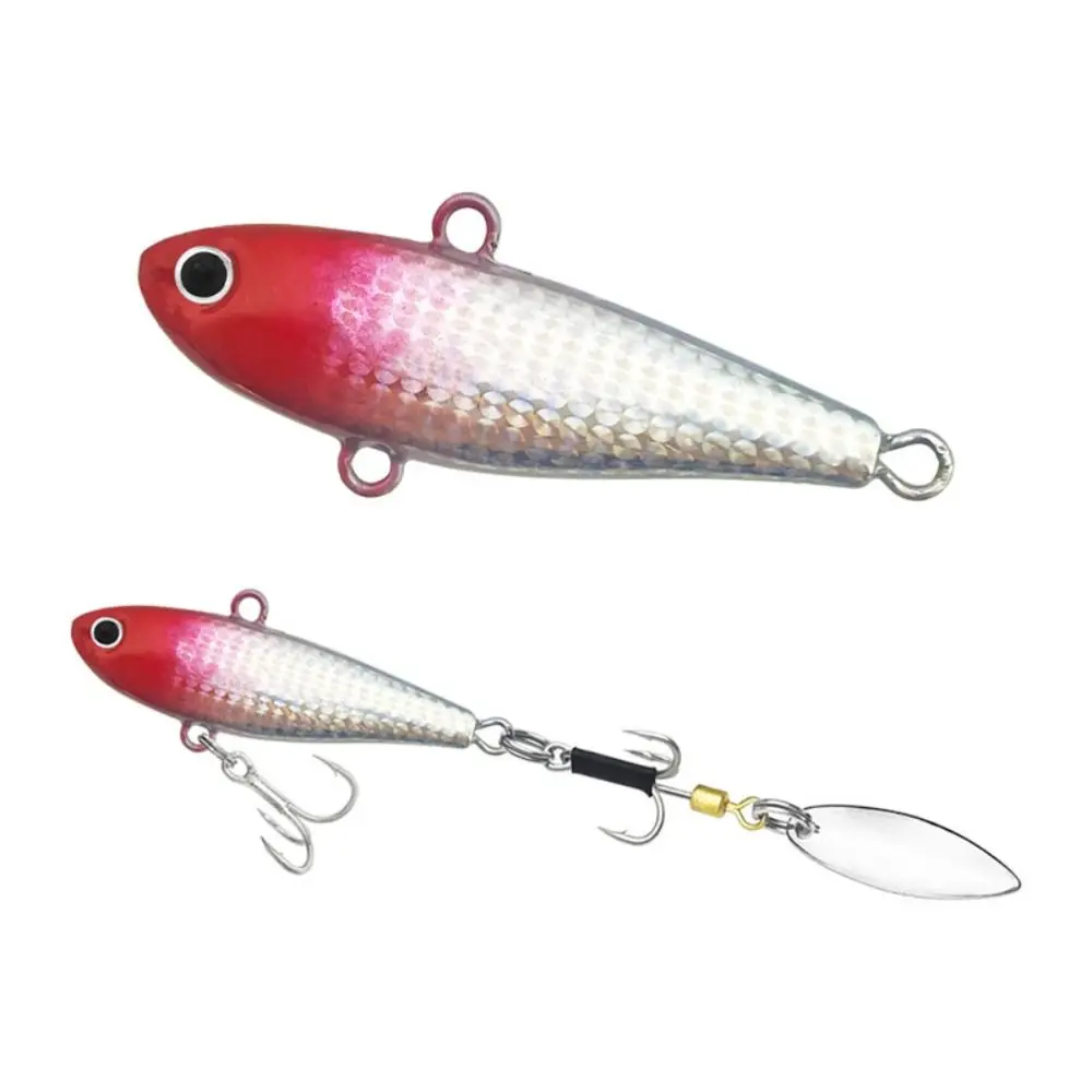 1 قطعة مع هوك المعادن الصيد الطعم الاهتزاز Wobblers Crankbaits VIB إغراء سبينر معالجة مطلي ملعقة الصيد إغراء #2