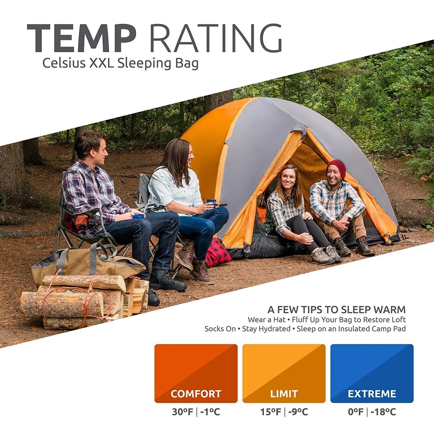 Popular Comfortable Sleeping Bag 0 Degree Sleeping Bag Great for Cold Weather Camping Sleeping Bag view 5