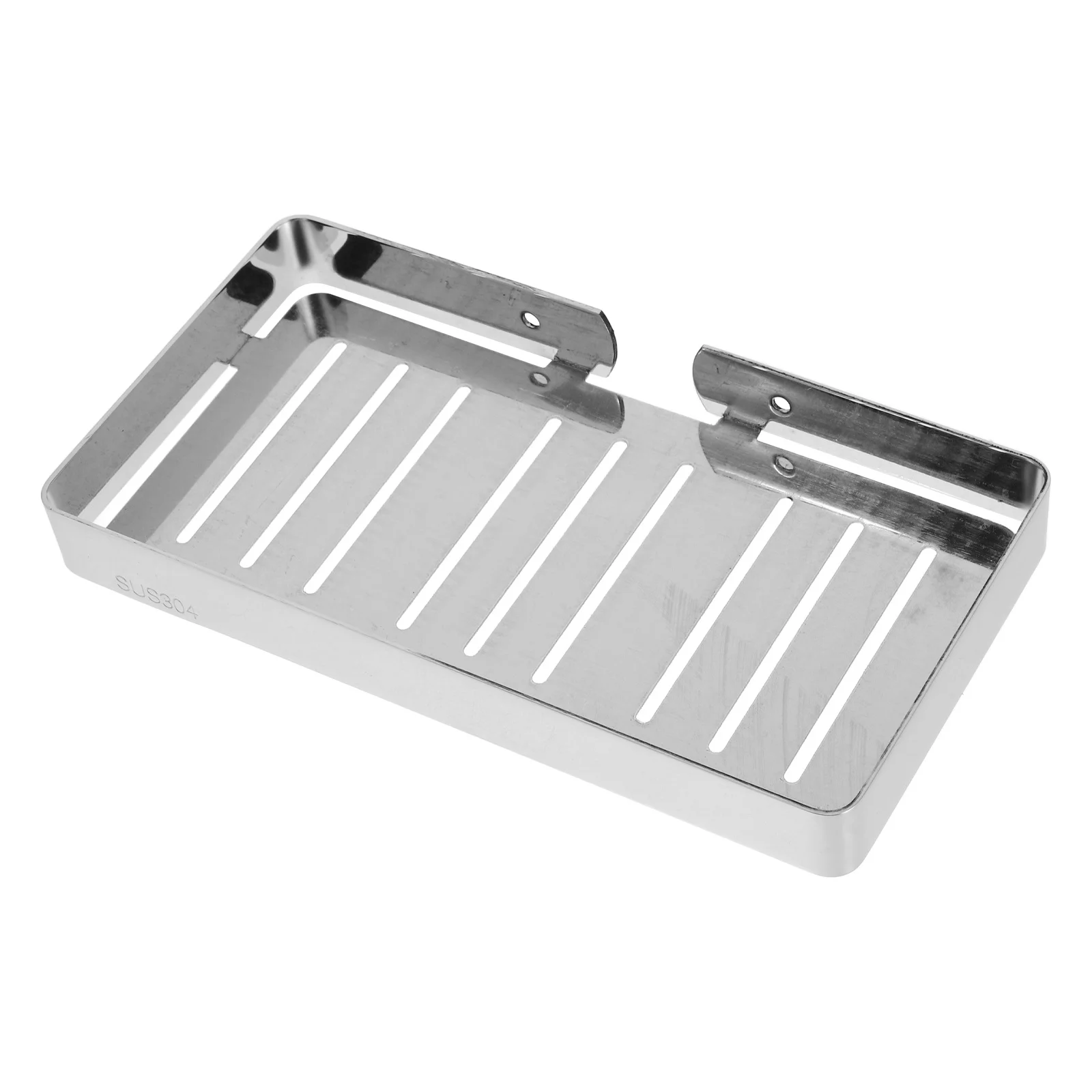 

Stainless Steel Soap Holder Wall Mounted Waterproof Rustproof Bathroom Shower Storage Rack For Bar Soap Sponge Brush