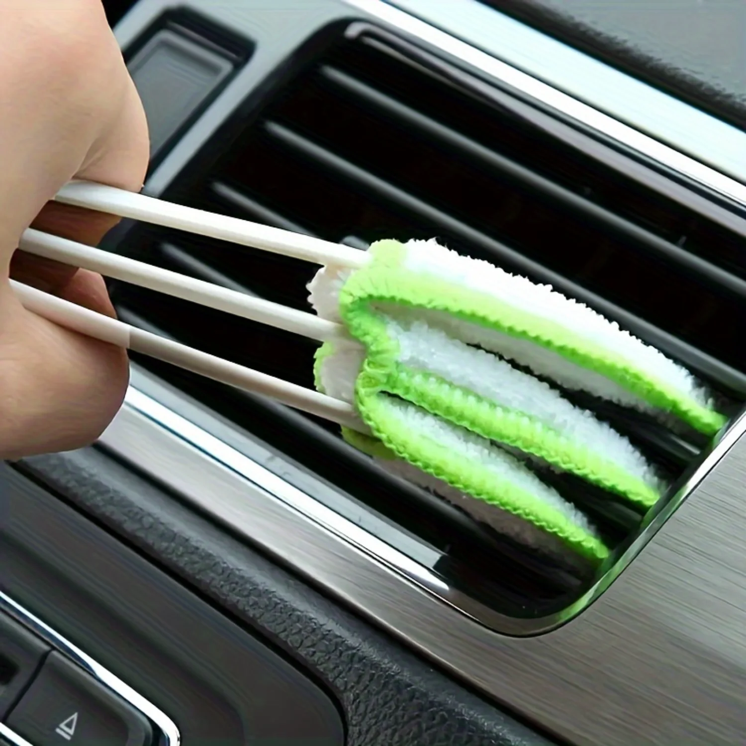 Car Vent Cleaning Brush Set - Soft Bristle Dust Removal Tool For Auto Interior, Air Conditioner & Detailing