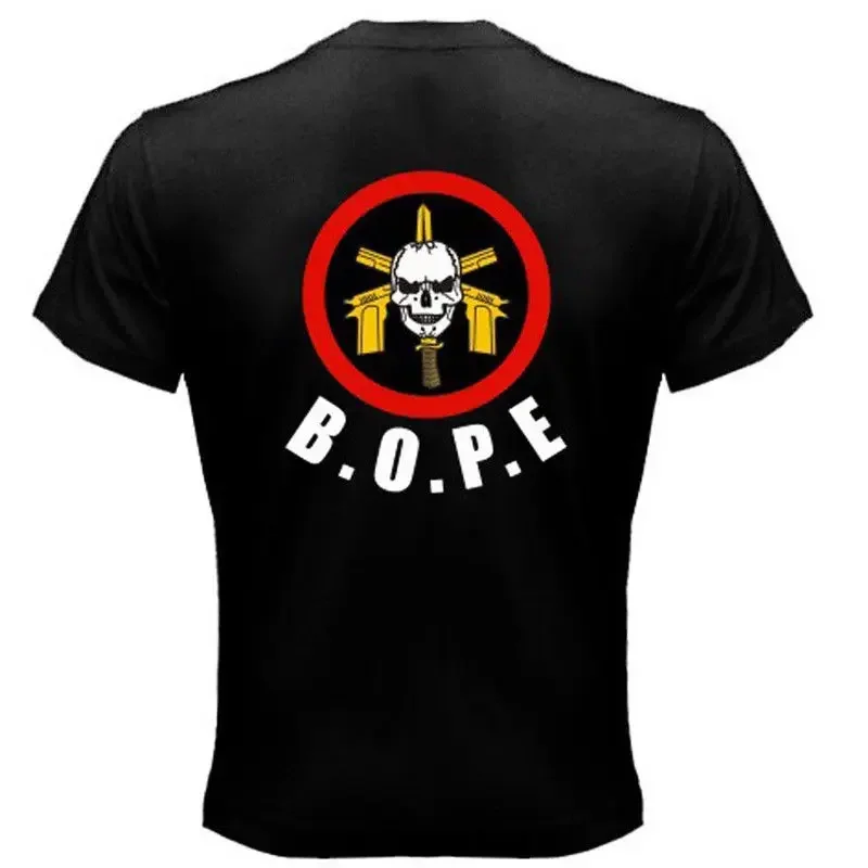 

BOPE Elite Brazil Special Forces Military Policia T Shirt. Short Sleeve 100% Cotton Casual T-shirts Loose Top Size S-3XL