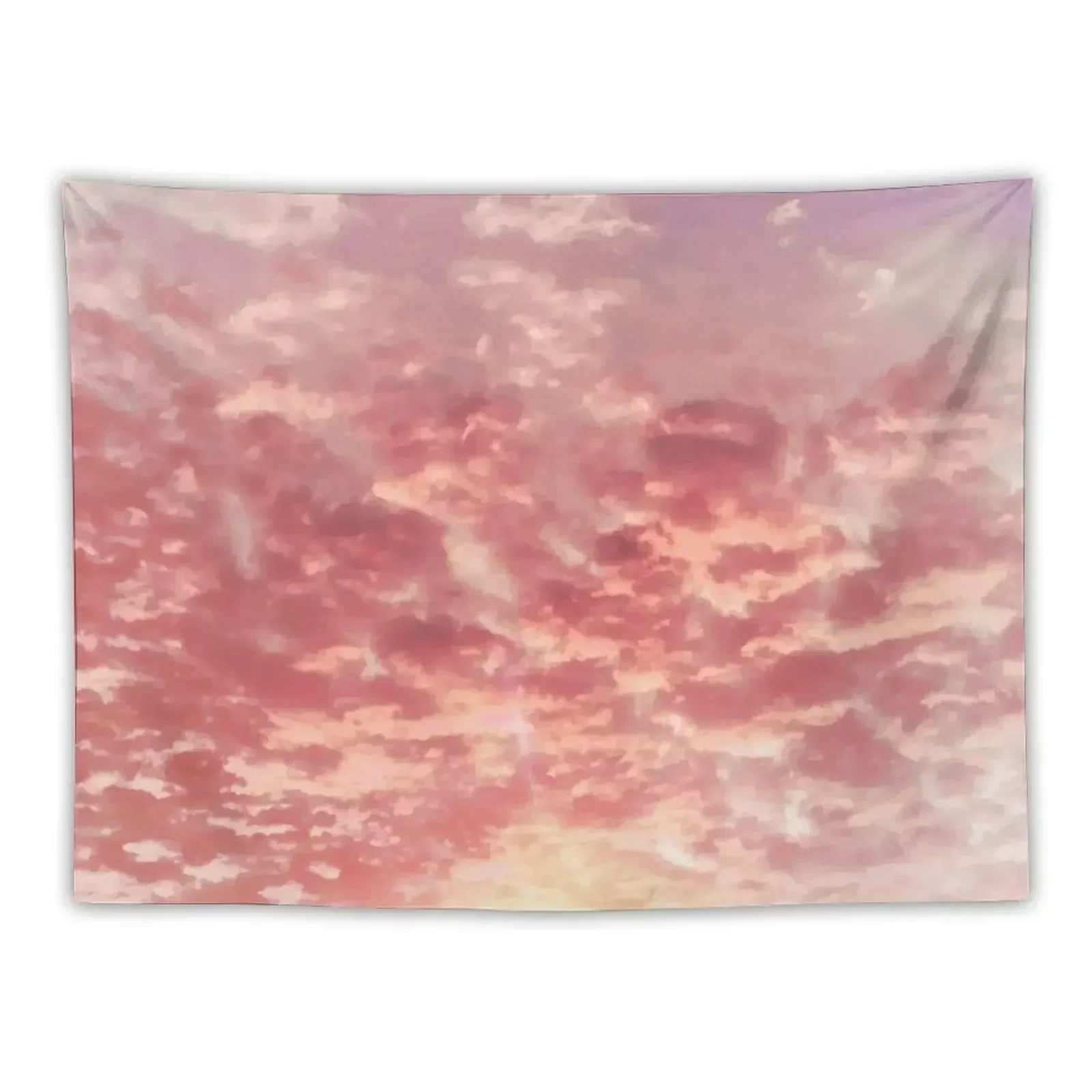 

Pink clouds in evening Tapestry Decoration For Bedroom Home Decor Aesthetic Room Decorating Aesthetic Tapestry