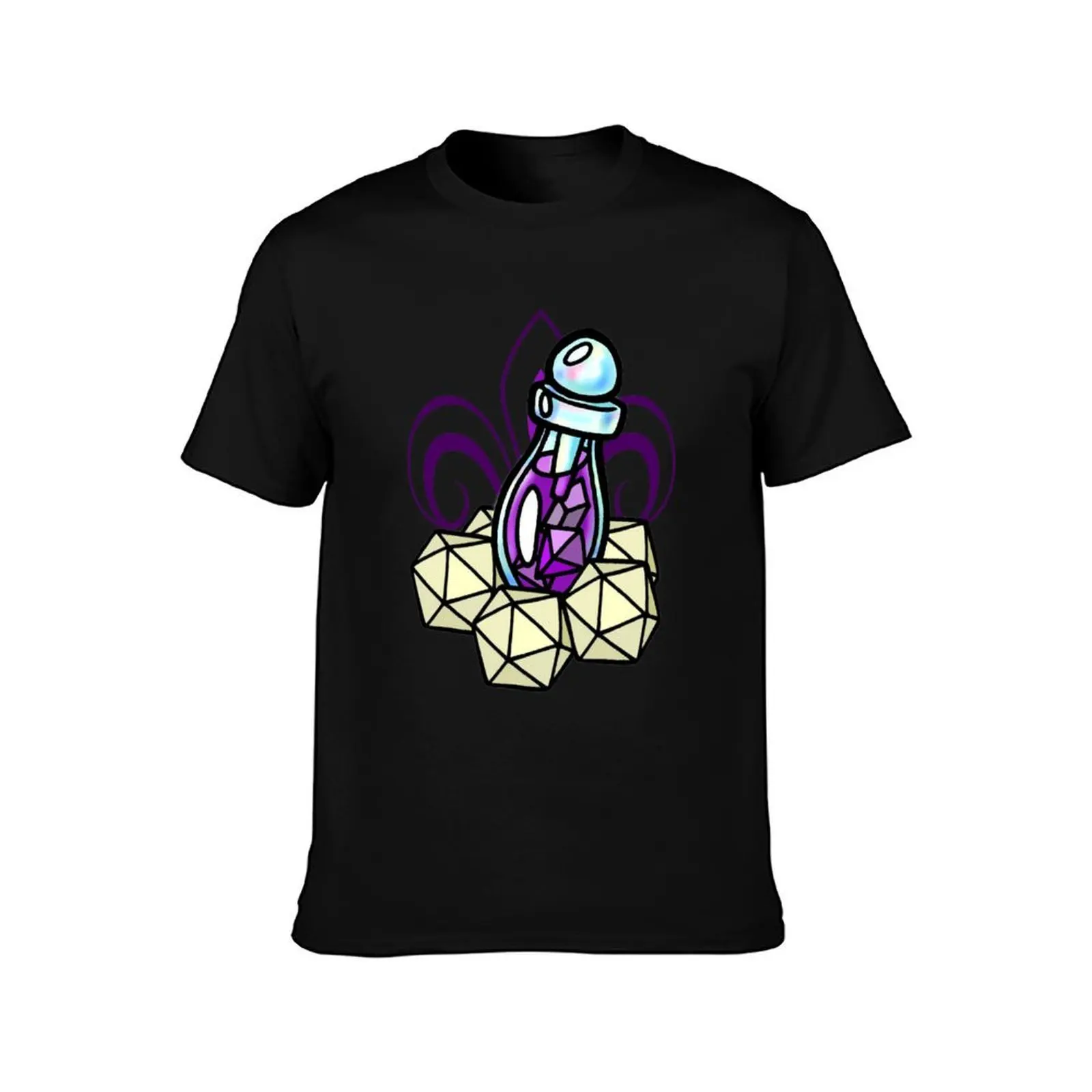 dnd magic potion T-Shirt All Match Print Short Sleeve Top T-Shirt