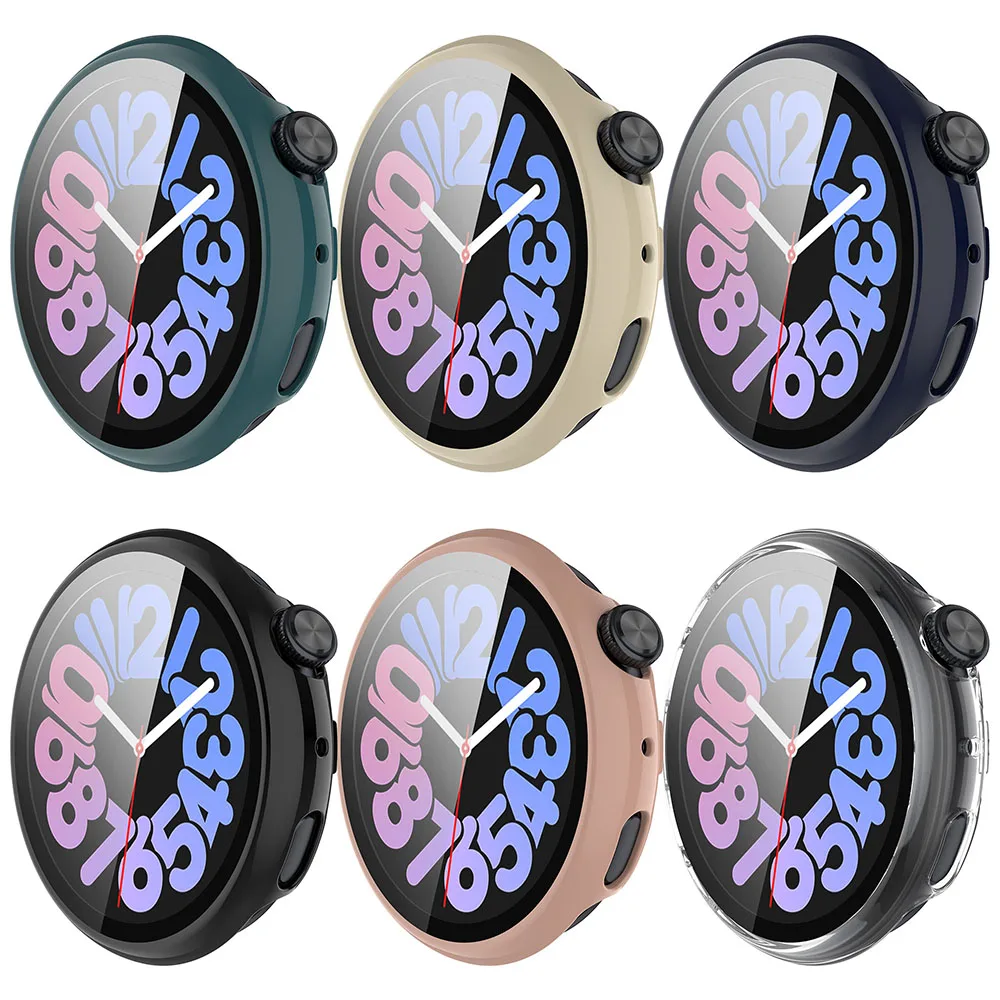 PC+Tempered Glass Protective Case for Vivo Watch 3 Full Screen Protector Shell Frame Bumper