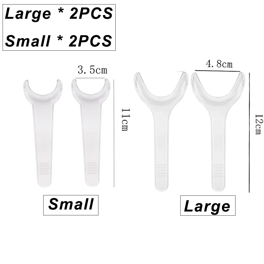 4pcs Autoclavable Dental Lip T-Shape Pressure Retractors Intraoral Cheek Orthodontic Teeth Mouth Opener for Oral Care Clinic