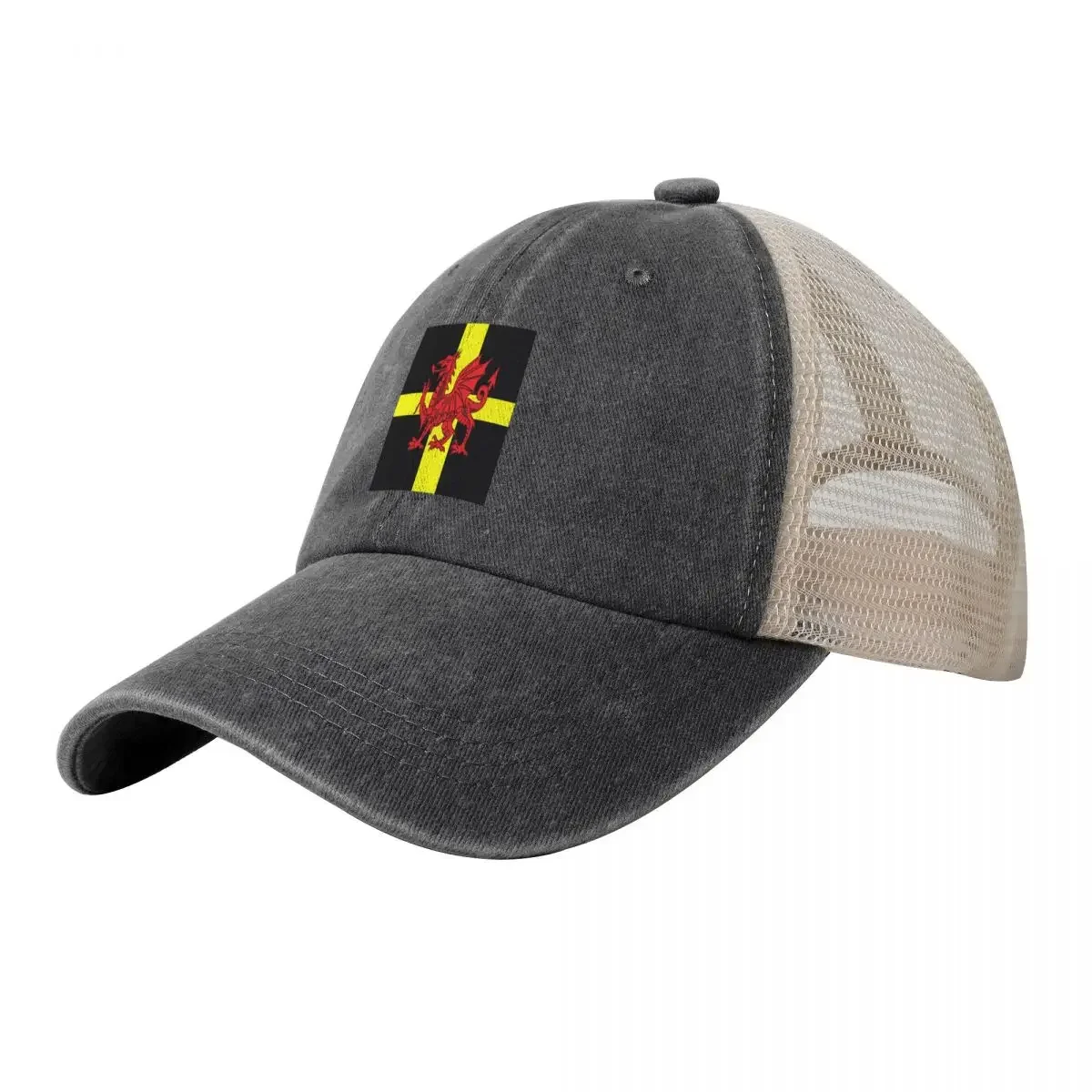 

Бейсбольная кепка St Davids Cross And Welsh Dragon Distressed Art Wild Ball Hat, новая летняя шляпа в шляпе, мужская и женская