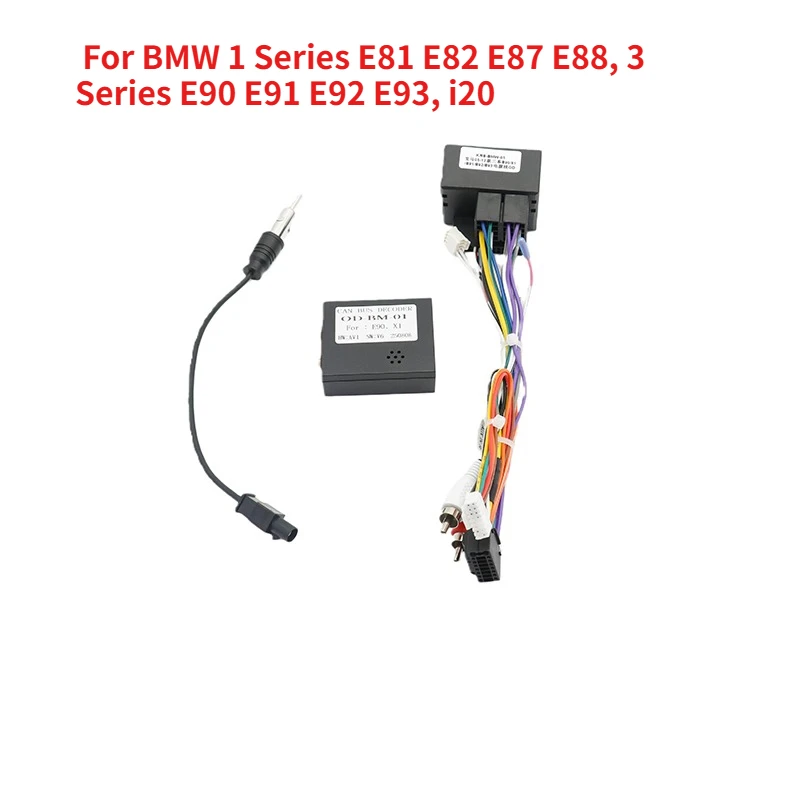 16PIN Car Stereo Power Cord Cable CANBUS for BMW 1 Series E81 E82 E87 E88, 3 Series E90 E91 E92 E93, I20 Android Radio