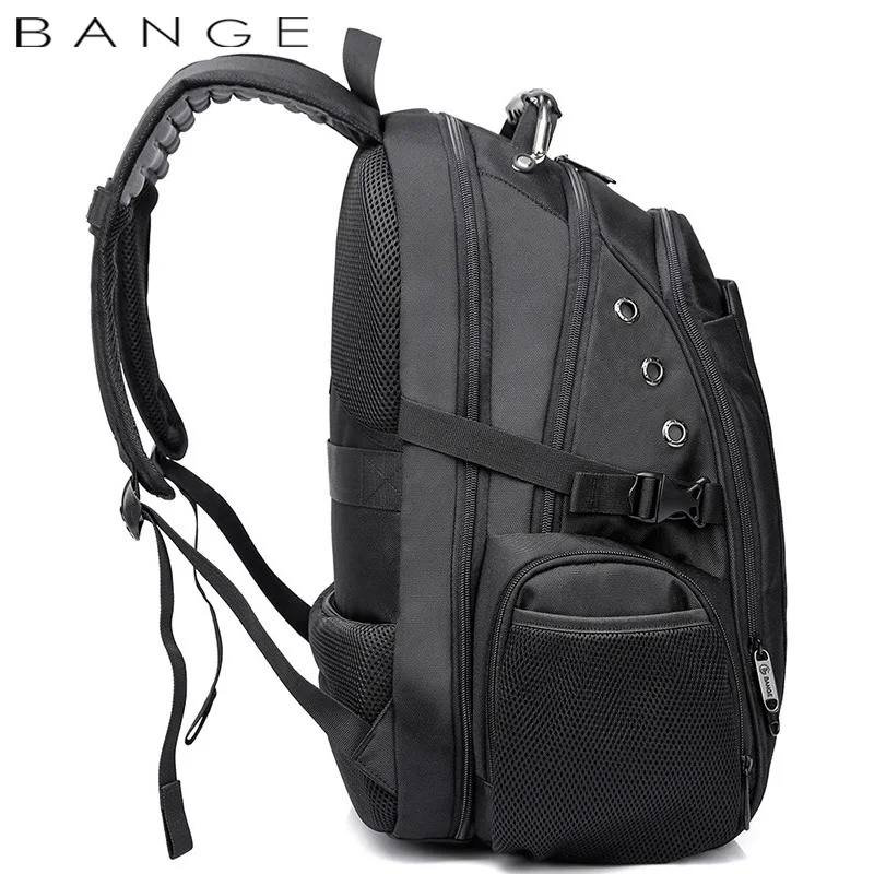 Bange Men backpack large capa large capacity 16inch laptop backpack USB charge waterproof 40L travel bag Rucksack schoolbag back