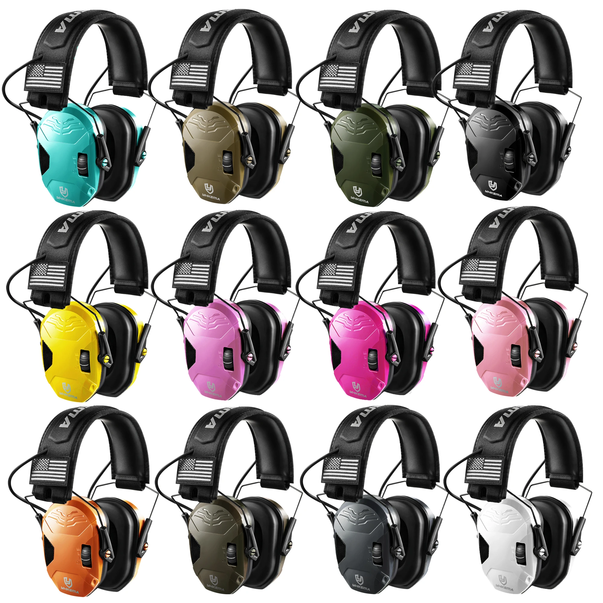 E60X Electronic Ear Protection for Shooting Tactical Noise Cancelling EarMuffs, NRR 23dB Active Noise Reduction Headphones for H