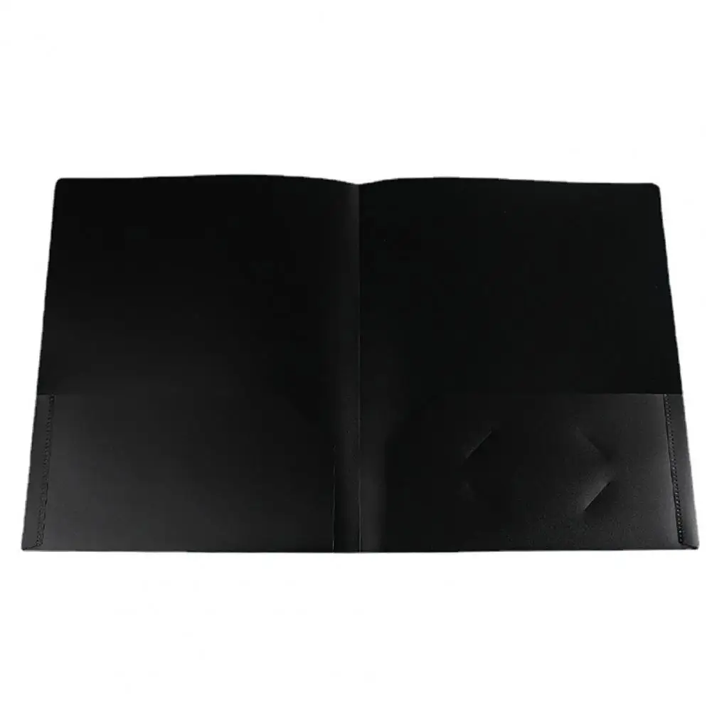Colored File Folders File Folders with Pockets Waterproof Plastic Document Organizer with Business Card Slot for Office