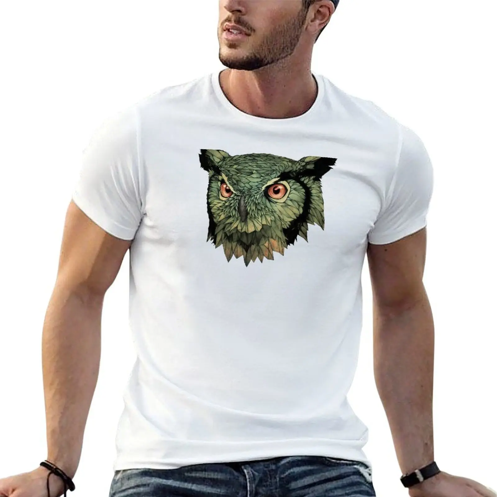 

Owl - Red Eyes T-Shirt t shirts for man slim fit t shirt for man T-Shirt