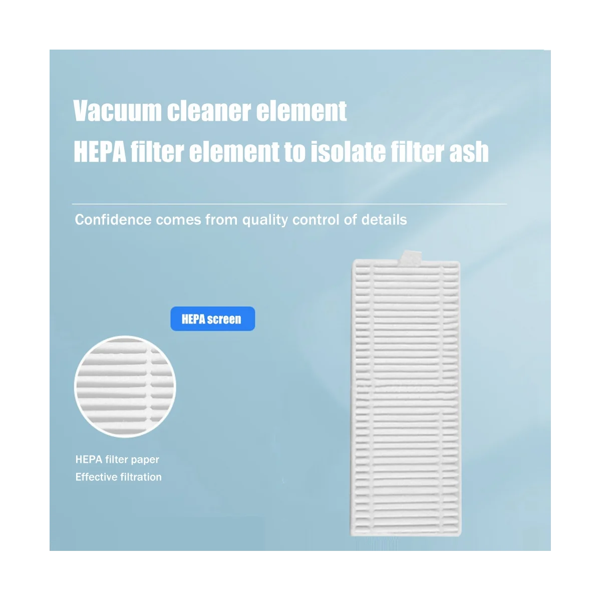Filtro HEPA de repuesto para aspiradora, accesorios para Robot de barrido, 5 piezas, compatible con 360 S8 S8 Plus