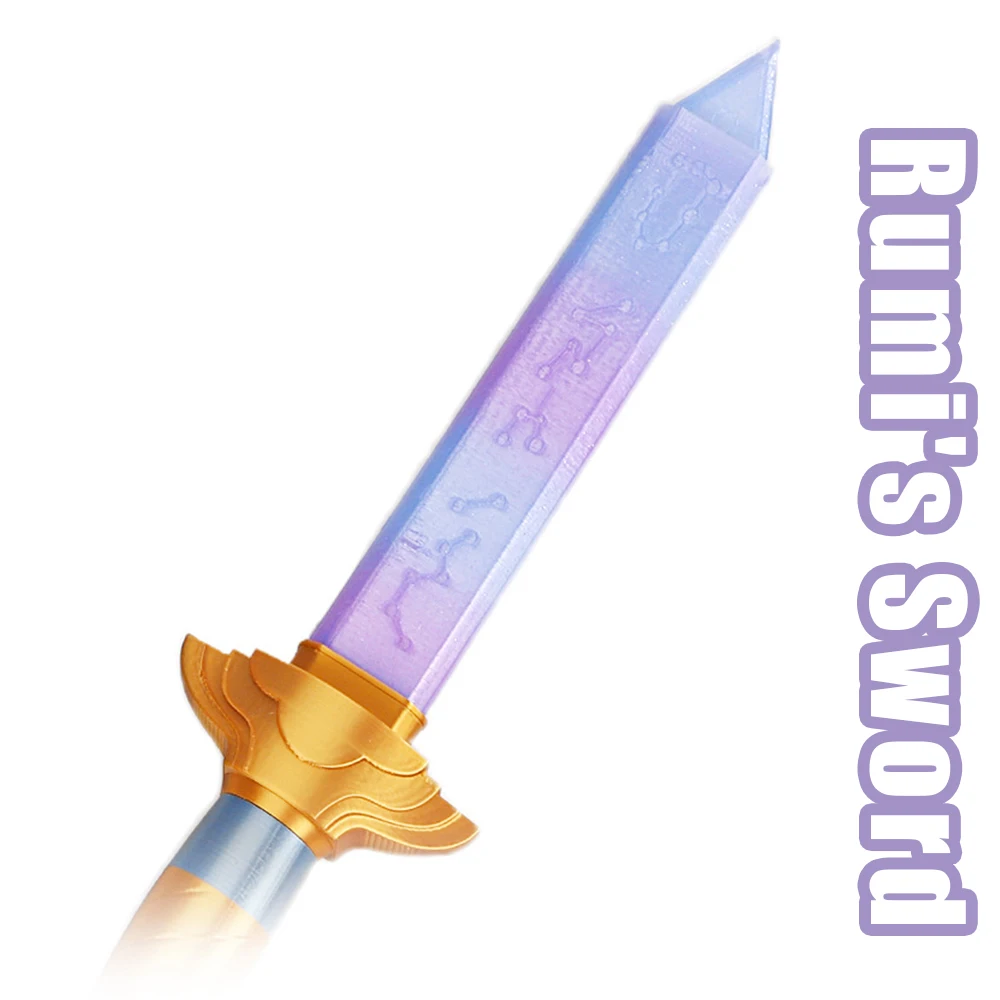 حار رومي تأثيري طويل السيف شيطان الكرتون الصيادين لعب الأدوار سكين الدعائم هالوين كرنفال حفلة تمويه زي الملحقات