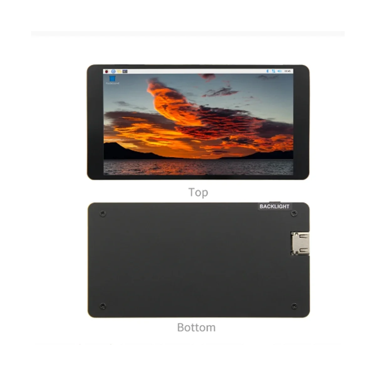 New 5.5 Inch 1080P AMOLED IPS LCD Display -Compatible USB Monitor Capacitive Touch for 4B 3B+ 3B