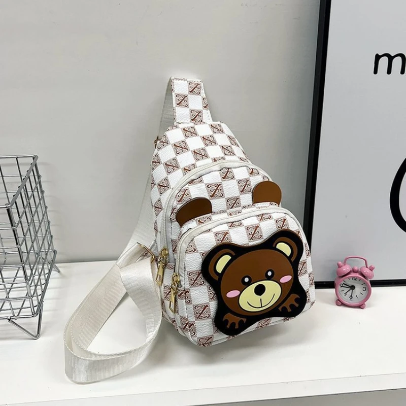 Children Messenger Bags Cartoon Bear Chest Bag Crossbody Bag Children Women Bag Cute Mother Kids Bags for Girl Mochila Infantil