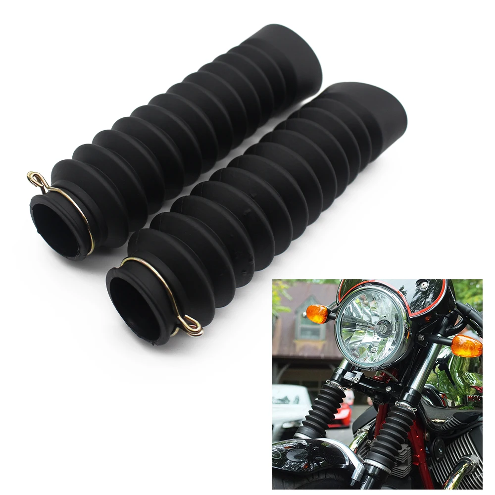 Pokhaomin Motorcycle Front Fork Rubber Cover Cap Shock Absorber Dust Proof Sleeve Anti-Dust Seal For Honda CG125 CG 125 125cc