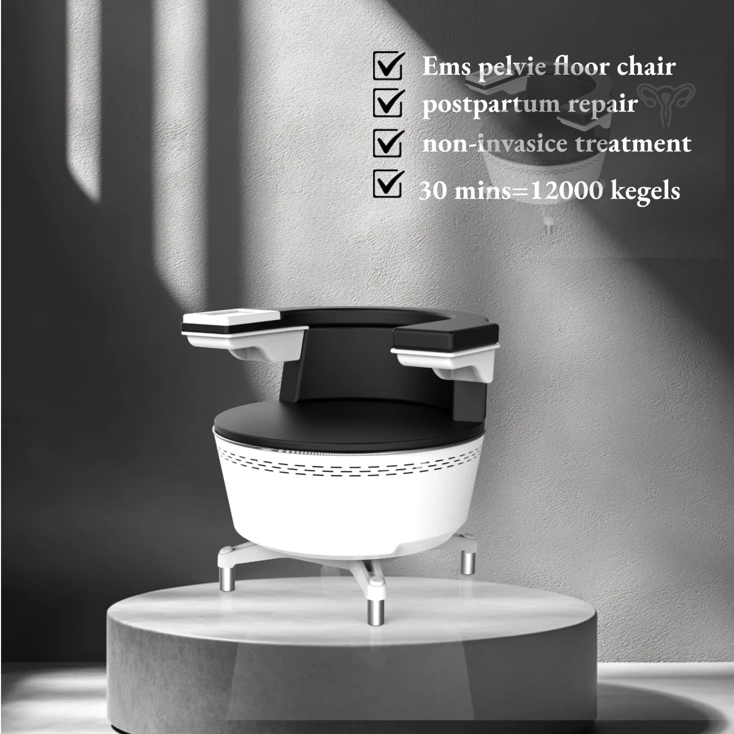 

EMS Electromagnetic Non-Invasive Treatment Women's Postpartum Repair Private Muscle Trainer for Skin Application