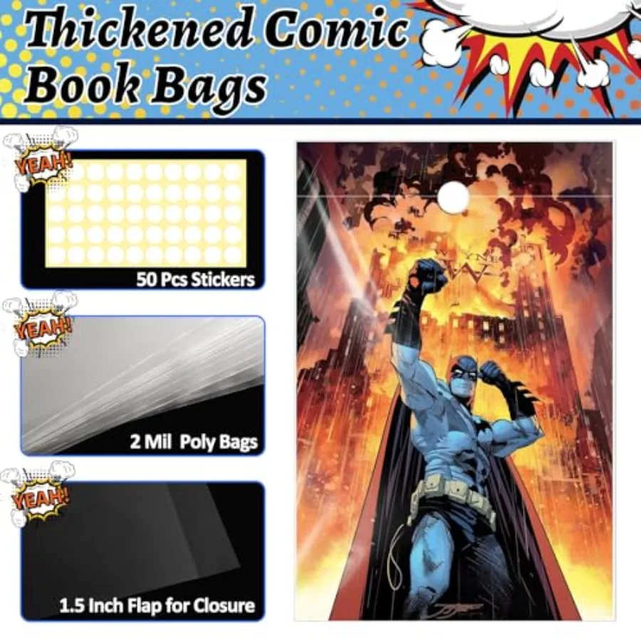 20 sets huidige stripboekentassen en borden 20ct verdikte 27PT stripboek steunborden 20ct zuurvrij doorzichtige beschermer Comic Bo