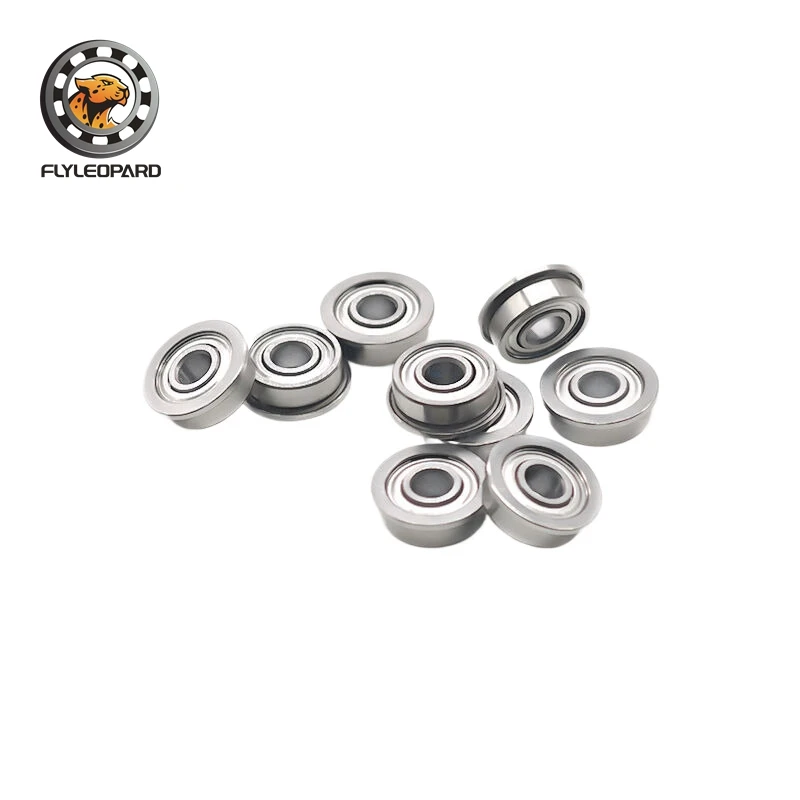10pcs MF83ZZ 3x8x3 mm Miniature Flanged Ball Bearing ABEC-7 Double Shielded Chrome Steel MF83 Z ZZ 3mm x 8mm x 3mm