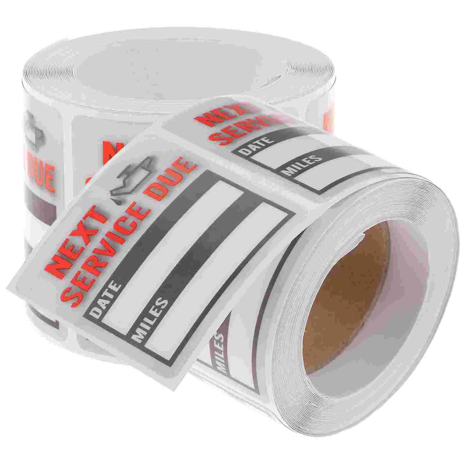 Removable Labels Car Oil Change Adhesive Sticker Auto Decal Copper Plate Stickers Window for