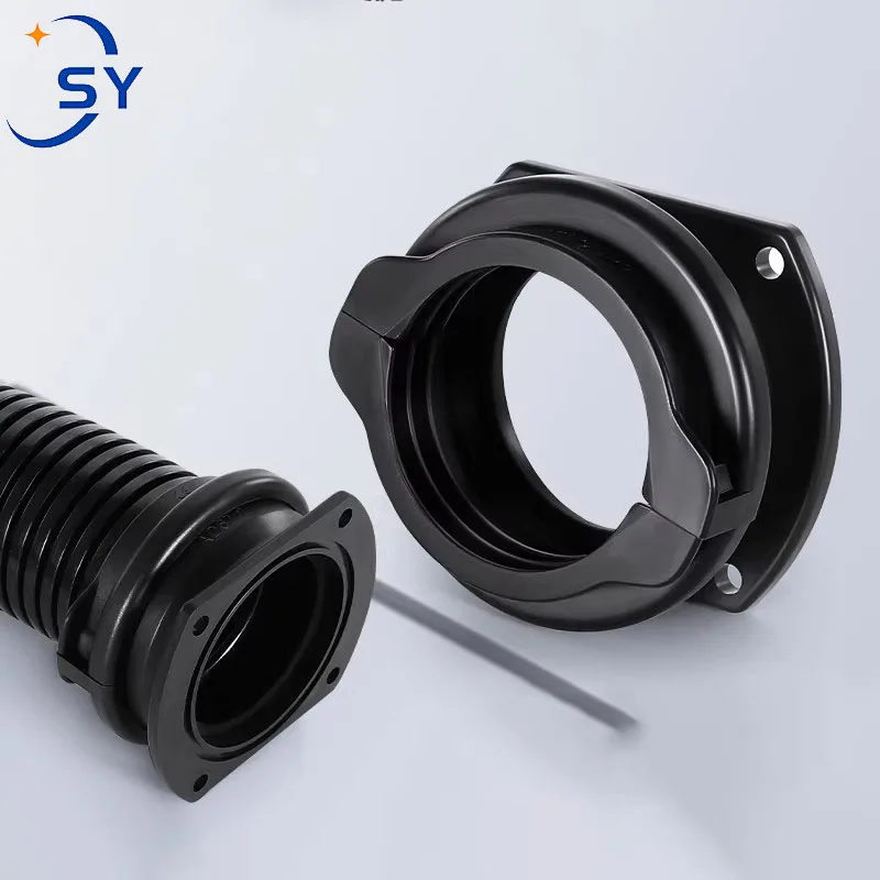 Large Diameter Corrugated Pipe Joint Plastic PE Cable Hose Lock Female Fittings Flange Nylon Threading