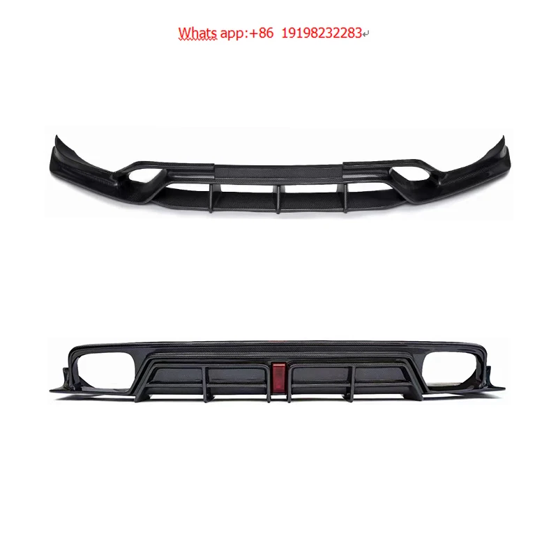

For Porsche Cayenne 2018-2023 Upgraded SD Carbon Fiber Front Lips Coupe Carbon Fibre Rear Lips Car Front And Rear Lips