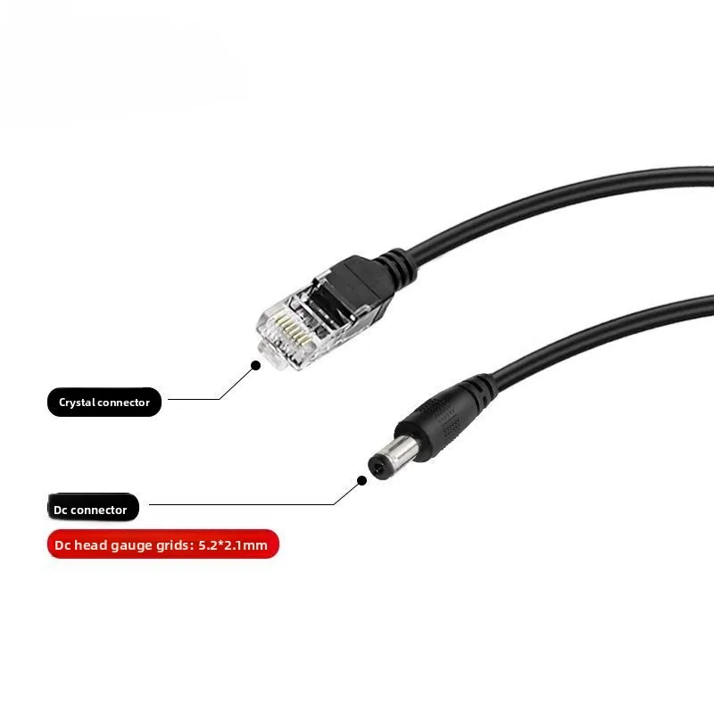 1000M POE Splitter 48V to 12V Injector Power Supply Extender for DC 12V IP Camera - Network Camera Power Connector