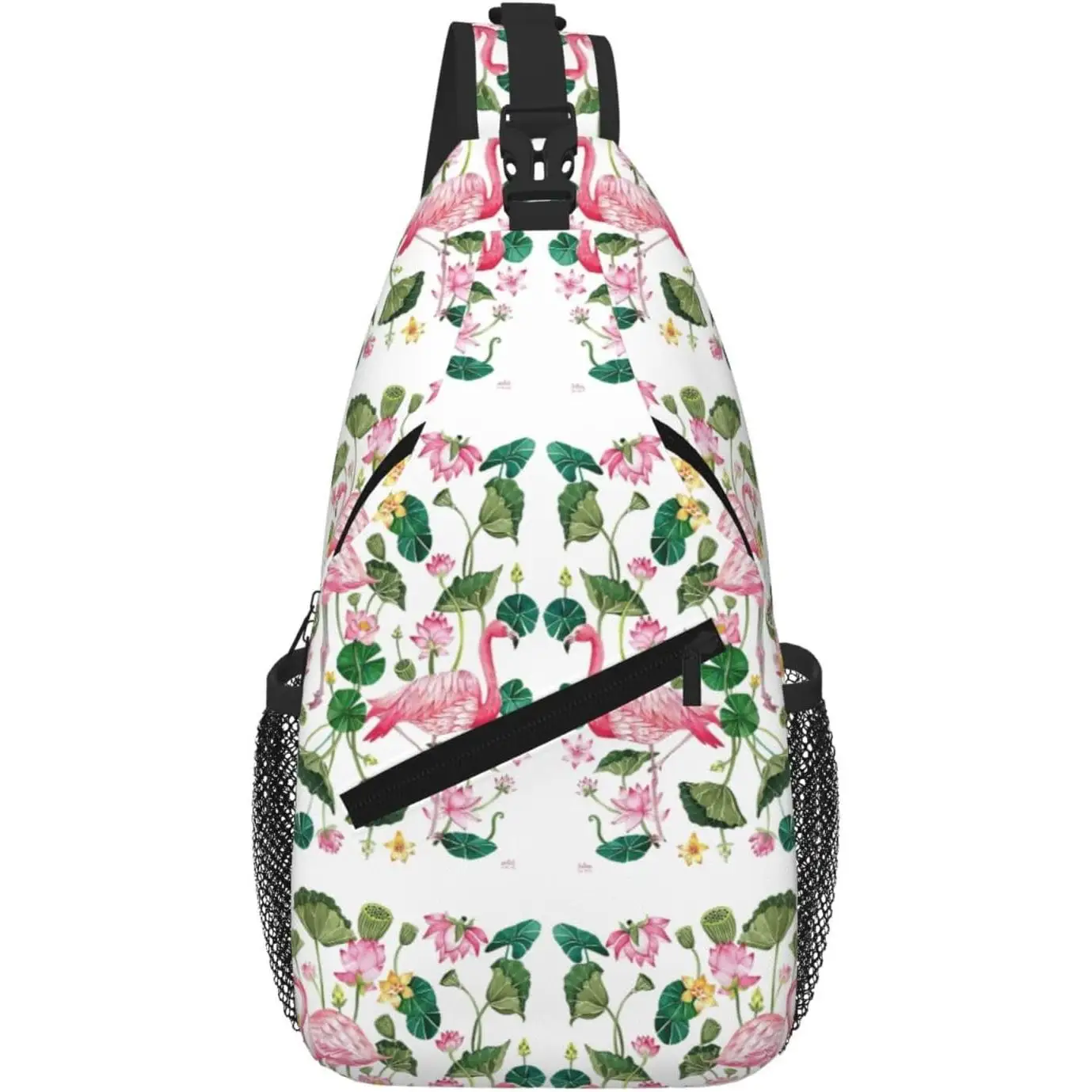 

Маленький рюкзак на слинге с принтом фламинго и птицы, нагрудная сумка, поясная сумка для улицы