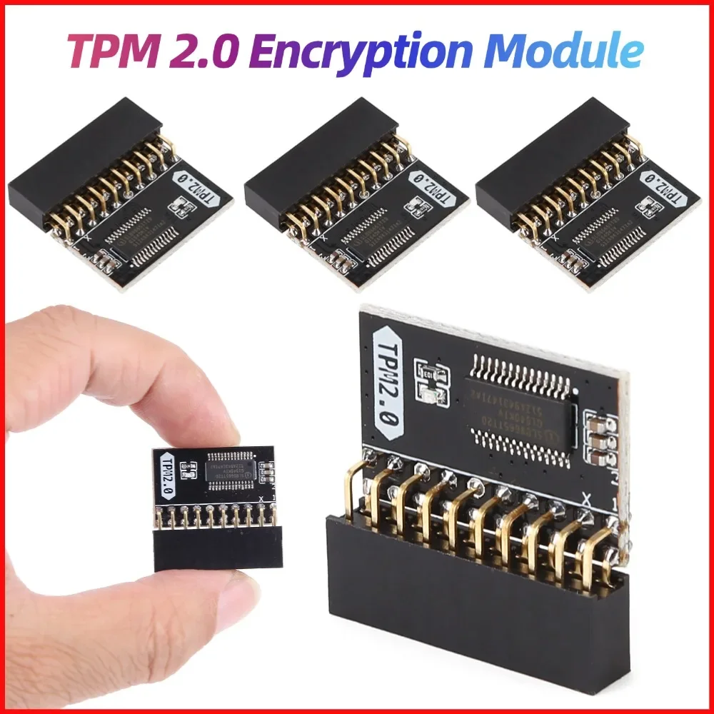TPM 2.0 Encrypted Security Module Board SLB9665 20 Pin Mainboard Card for Gigabyte Platform Motherboard Card Replacement Part