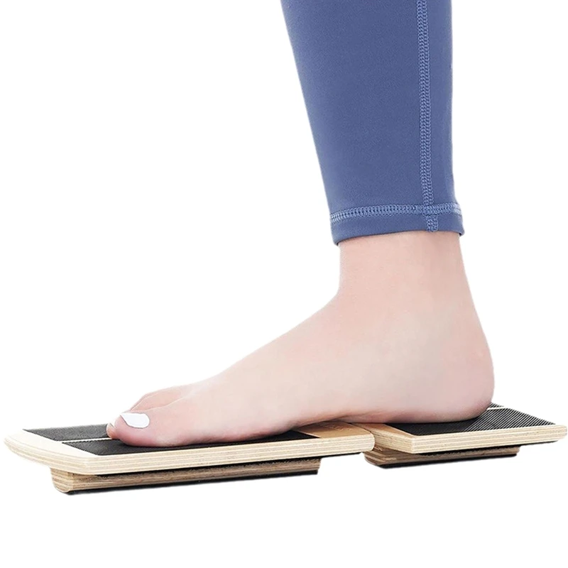 

Wooden Balance Board Incline Ankle Stretcher for Ballet Single Leg Proprioception Training Anti-Slip Home Gym