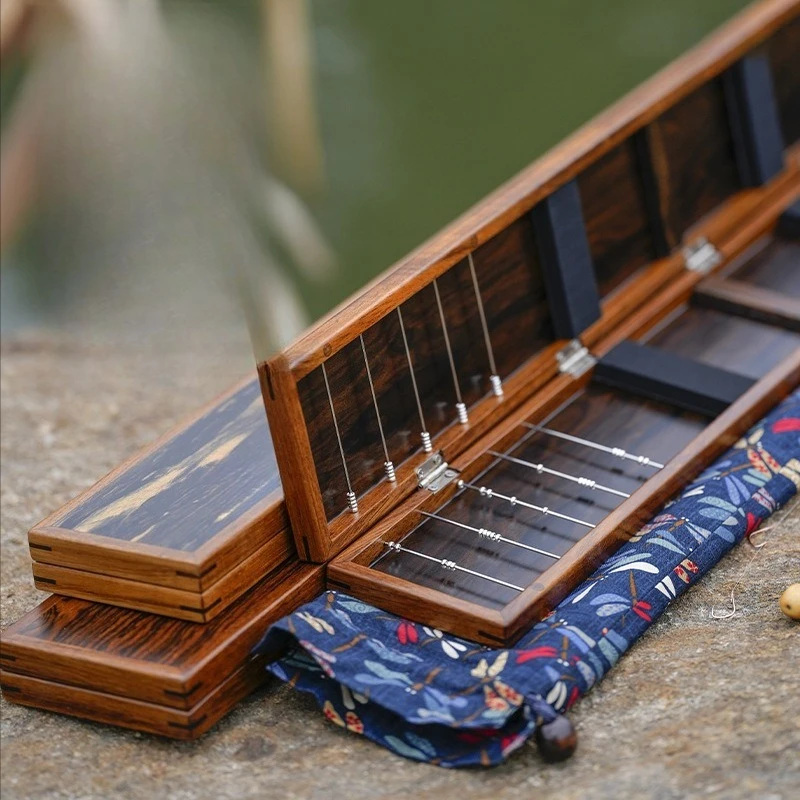 

Solid wood sub-line box, double-layer , large-capacity multi-functional two-in-one handmade storage box