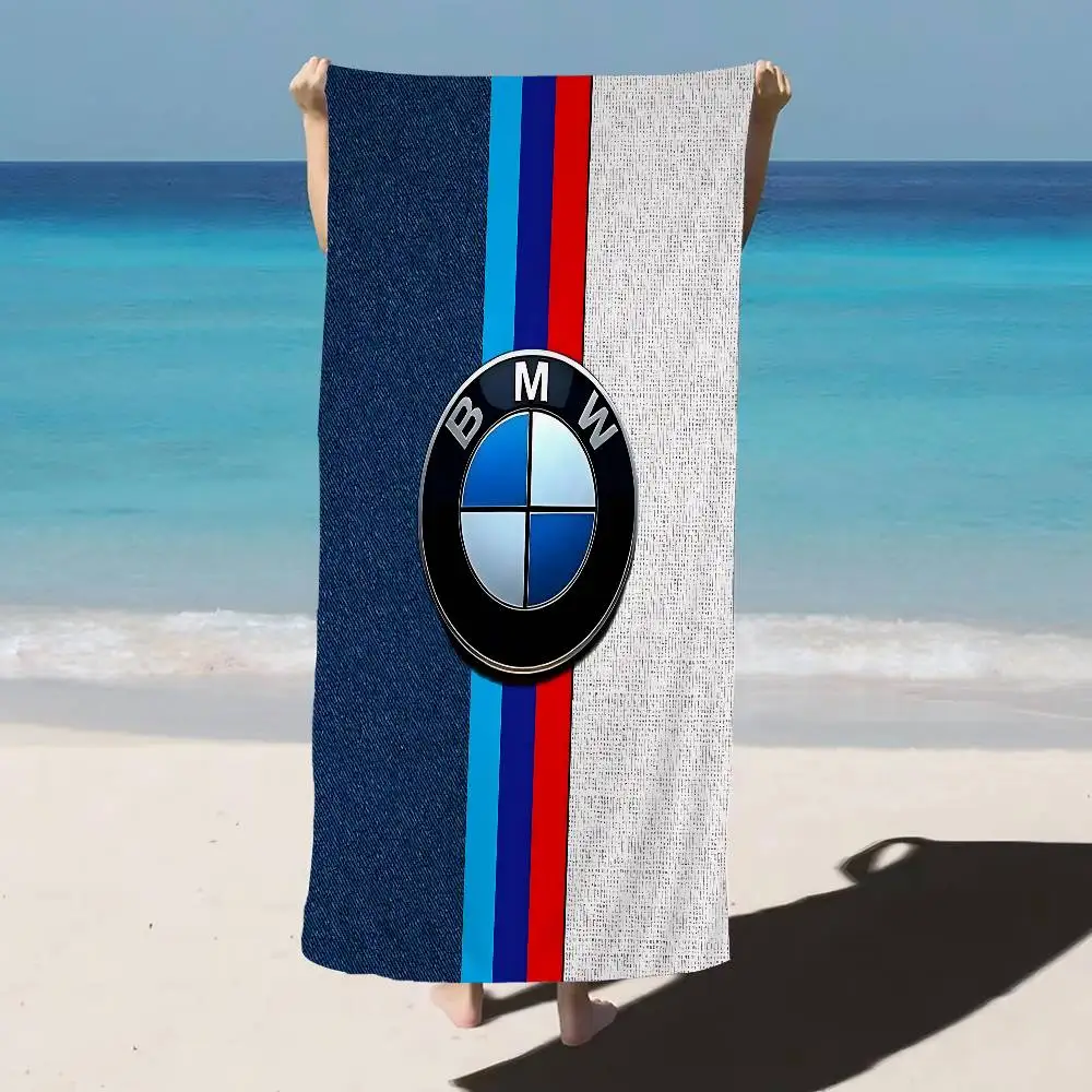 B-BMWs logo Microfiber Printed Beach Towel Mountain Climbing Yoga Beach Swimming Running Absorbent Soft Towel