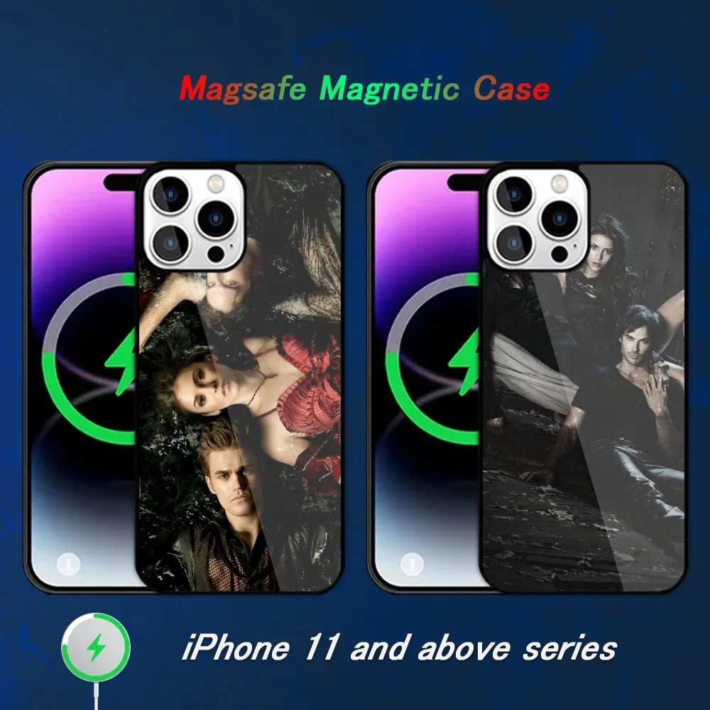 Beast kingdon The Vampire Diaries Phone Case For iPhone 15 14 13 11 12 Pro Max Plus Magsafe Magnetic Phone Cover