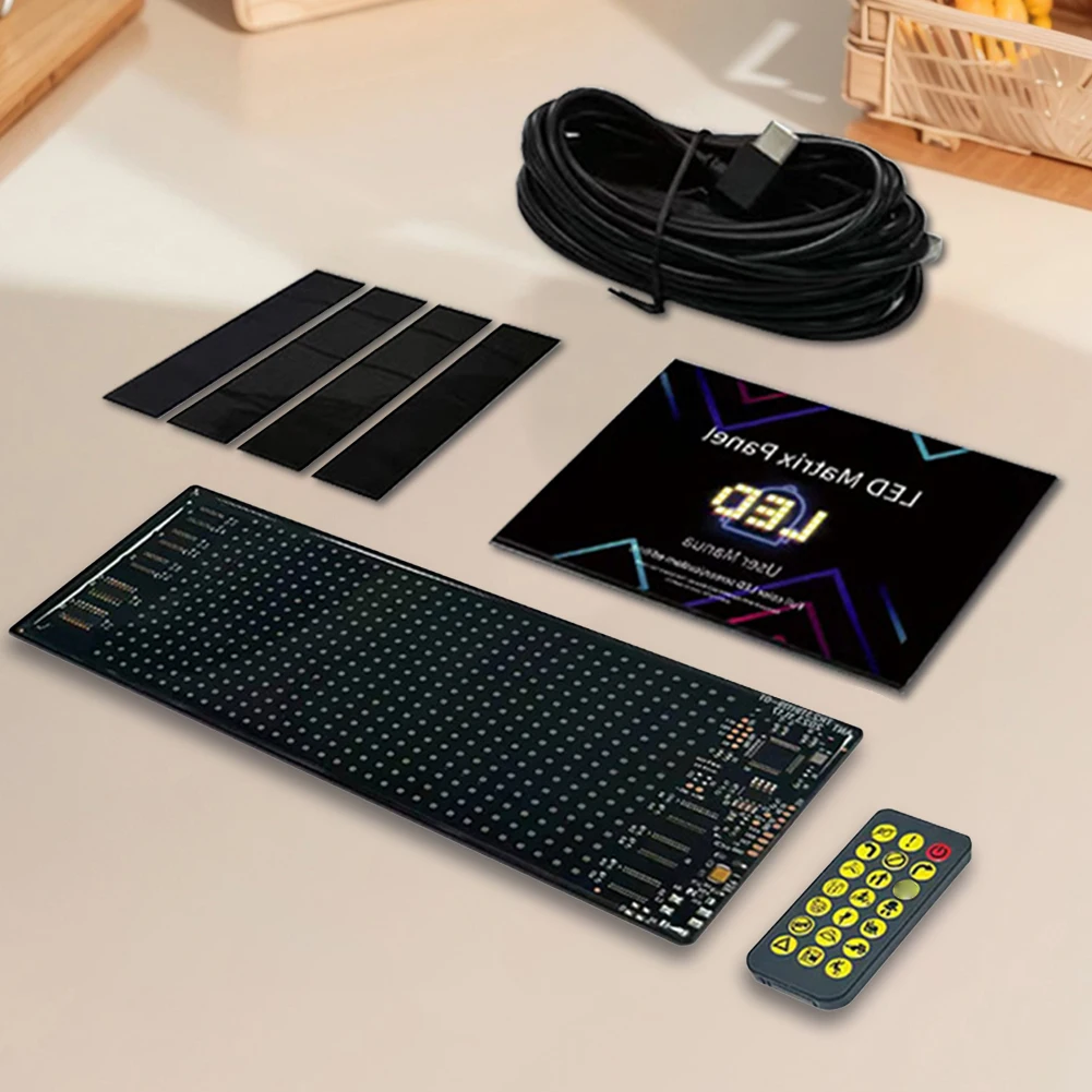 APP 제어 유연한 LED 매트릭스 패널 LED 디스플레이 화면 매장 호텔 바용 Bluetooth 호환 스크롤 광고 LED 사인