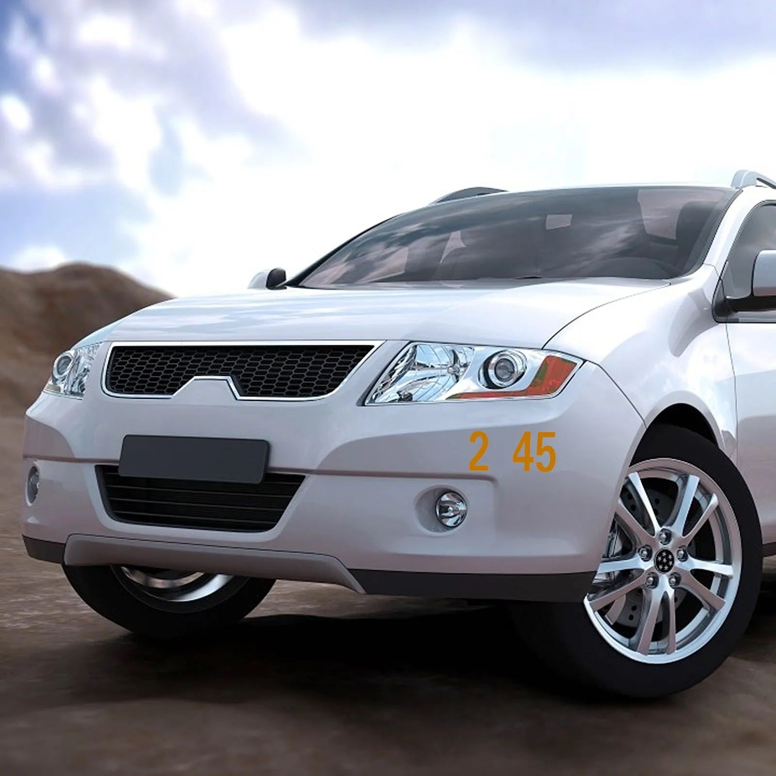 

4Sets Number Reflective Stickers Pet Material Waterproof for Mailbox Door House Address Safety Alert