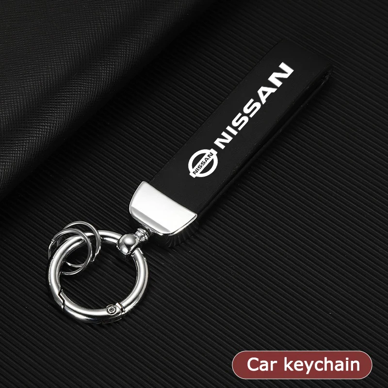 High-Grade Leather Supports Custom Car Keychain Key Chain Ring Pendant For Nissan Juke Qashqai T32 Nismo X-Trail T31 J10 Altima