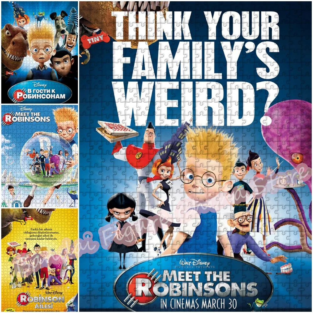 

Disney Cartoon Jigsaw Puzzles Meet The Robinsons 300/500/1000 Pieces Anime Print Puzzle for Adults Decompress Educational Toys