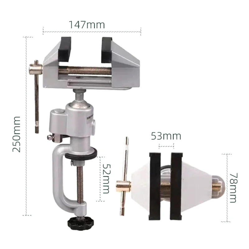 Swivel Stand Bench Vise Clamp Electric Drill Stand Holder Bracket Multifunctional Rotating Table Vise