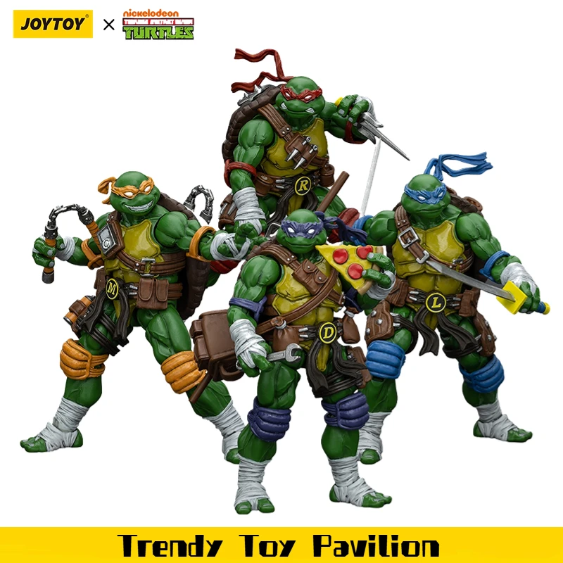 

【JOYTOY】TMNT-Donatello Raphael Леонардо Микеланджело 4 шт. 1/18 фигурки игрушки