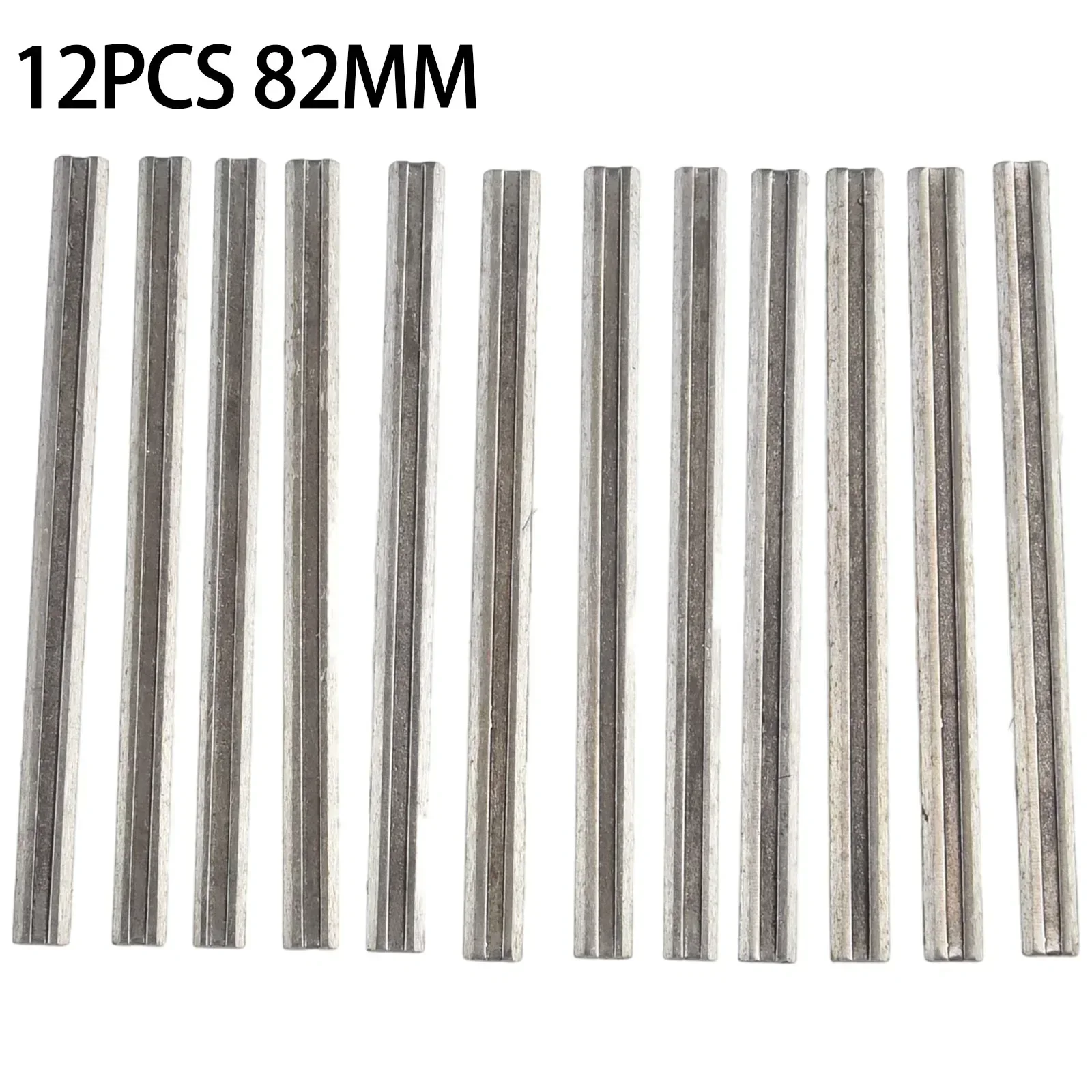 6/12pcs 82mm Reversible Electric Planer Blades Boxed HSS For MKT 60HRC  Woodworking Machinery Parts Wood Planer Blades