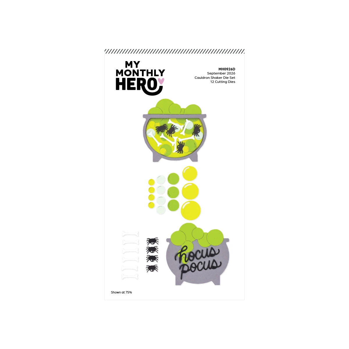 Halloween Trick or Treat Spooky Brew Metalen Stansmessen Transparante Stempels voor het maken van DIY-wenskaarten, scrapbooking en knutselpapier