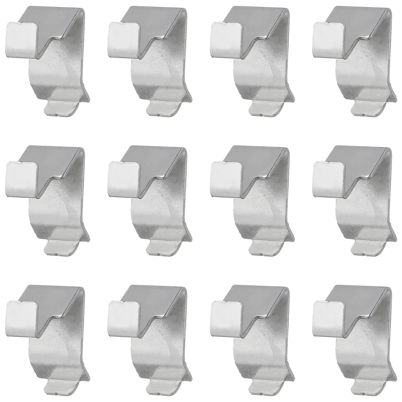 

12 Pcs Shelf Clip File Cabinet Accessories Wire Holders for Cords Brackets Iron Metal Clips