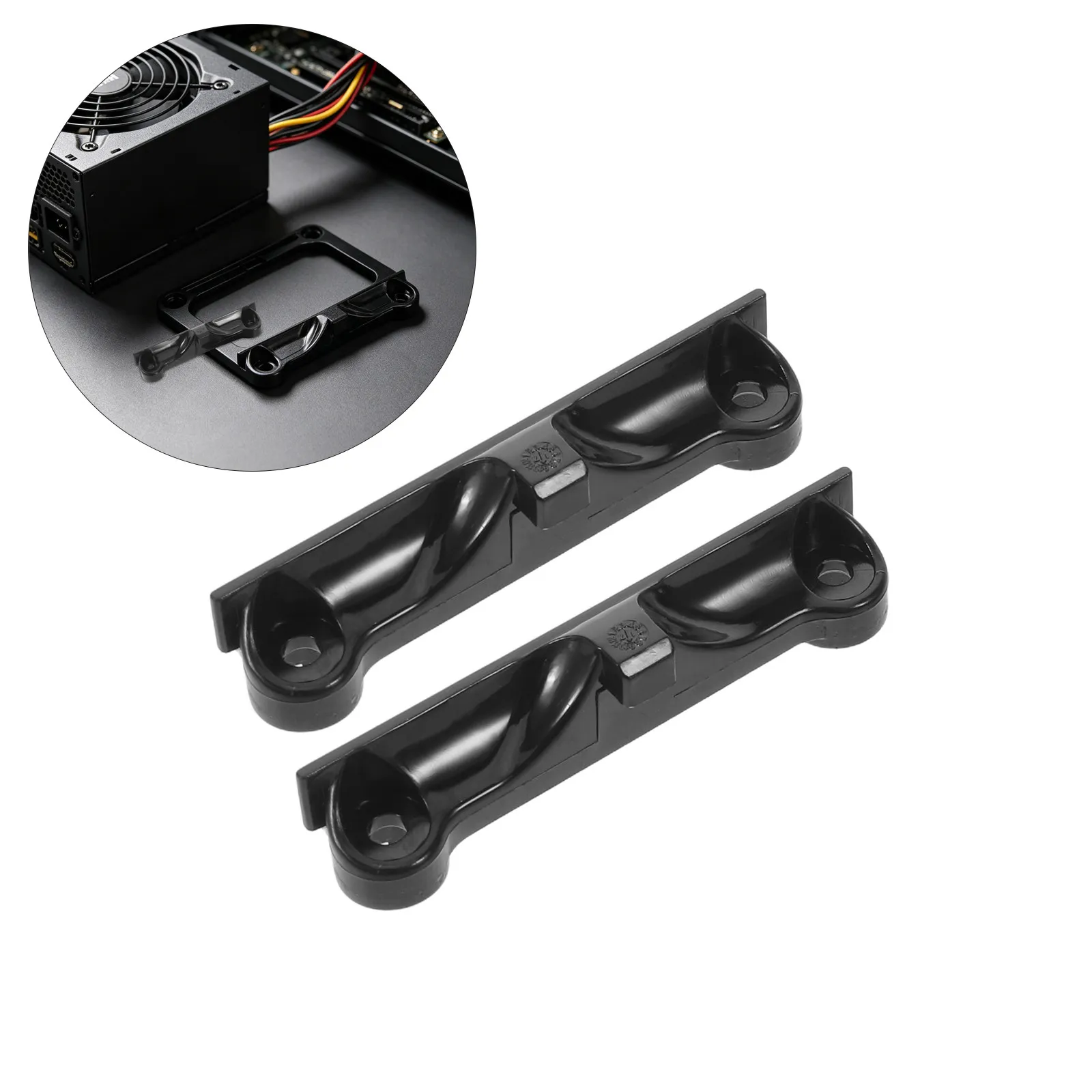 5Pairs Motherboard CPU Cooler Plastic Mounting Bracket Heatsink Hold Down Bracket Secure Backplate Replacement for Gaming Pc