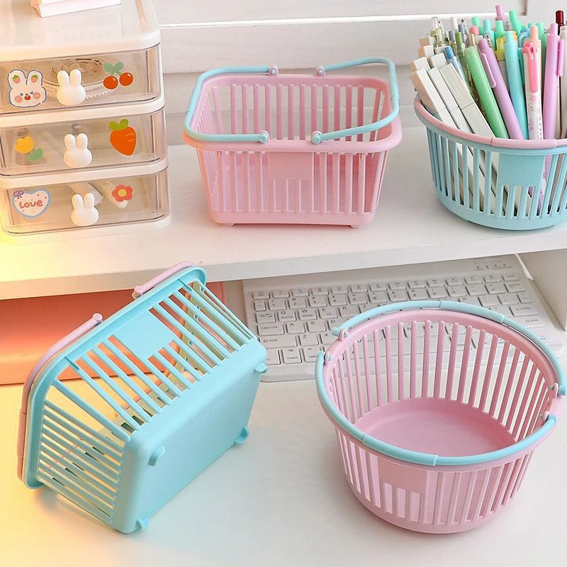 Basket Kids Grocery Basket With Handles Small Retail Shopping Baskets For Party Favors Kitchen Organizer Laundry Basket