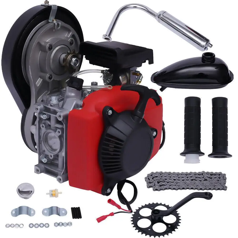 Bike Engine Motor Kit 4-Stroke 49CC Gas Petrol Motorized Bicycle Scooter NEW