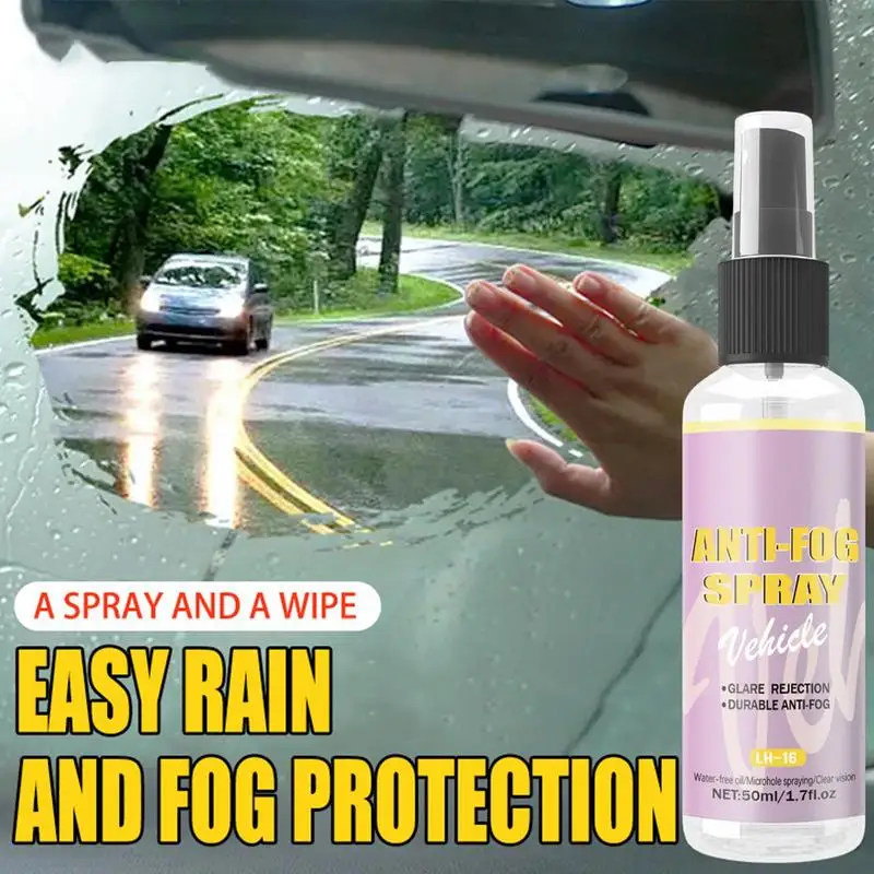 For Refer To Description Anti Fog For Car Windshield Waterproof Rainproof Anti-Fog Glass Cleaner Spray Long-lasting Anti-Rain