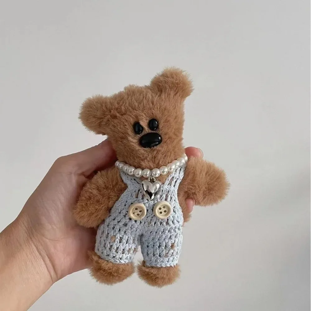 Llavero de Peluche con Osito de 15 cm, Colgante para Mochila, Cadena Anticaídas de Dibujos Animados, Lindo Llavero para Coche, Accesorios para Bolsos de Mujer