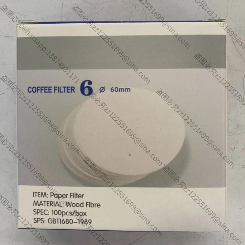It Is Suitable for Large Quantities of Round No. 6 Coffee Ball Filter Paper Ice Drop Moka Pot Special Filter Paper Laboratory
