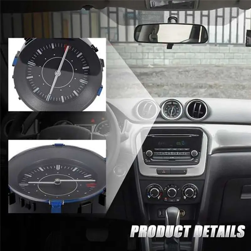 1 PCS Car Instrument Panel Time Middle Clock Assembly As Shown ABS For Swift SX4 Vitara 2015-2021 34600-54P00-000
