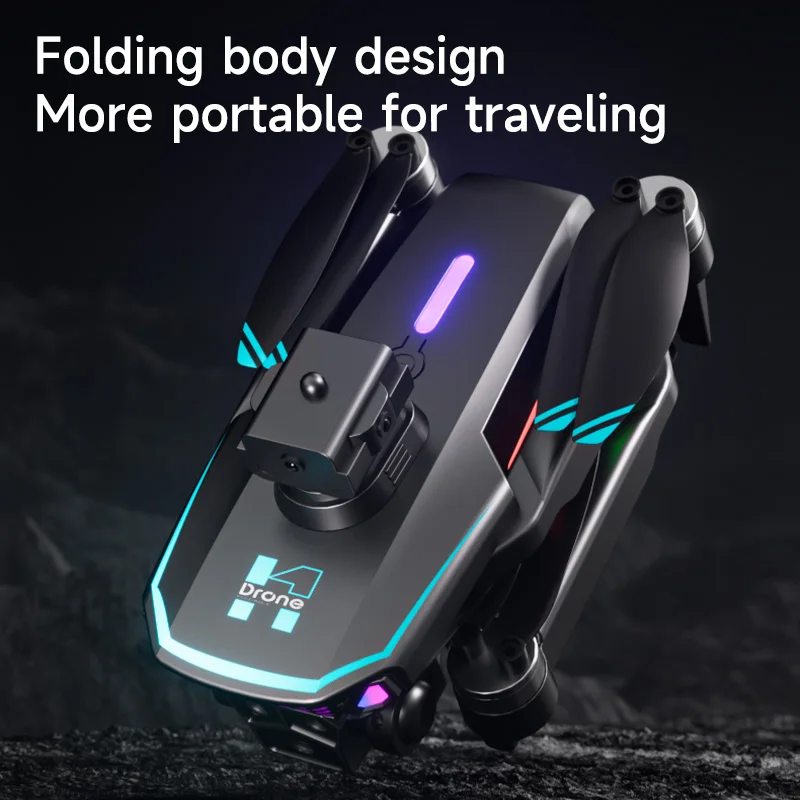 H18 Optical Flow Positioning Obstacle Avoidance Drone 4K 8K HD Triple Camera Photography Foldable Quadcopter Drone Kid Gift Toys